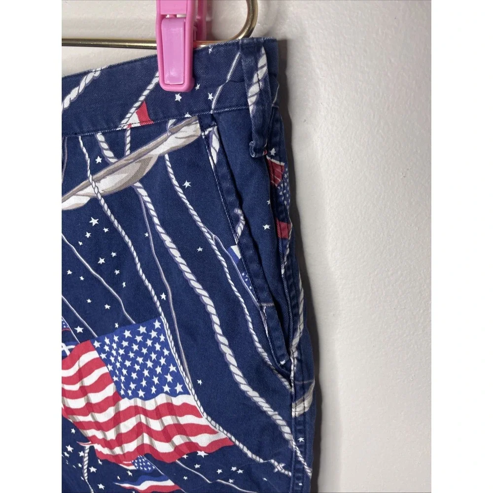 Mens Polo Ralph Lauren Flag Sailboat Nautical Patriotic Relaxed Fit Short 35